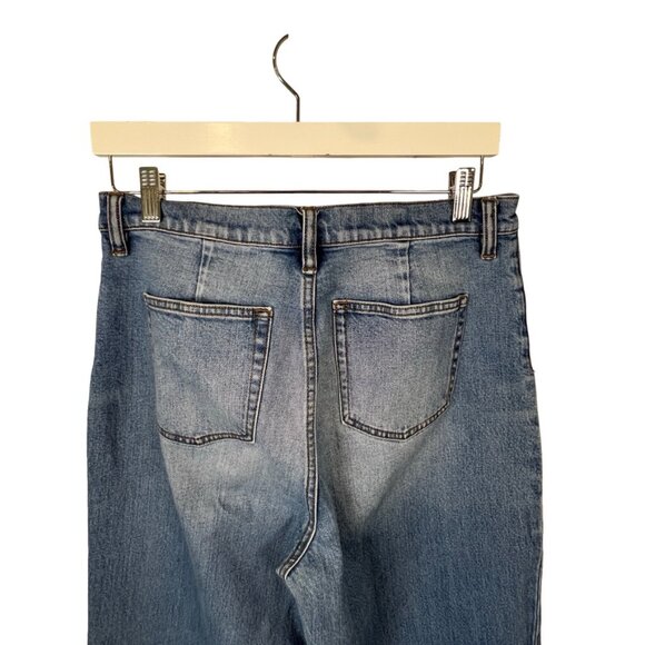 J. Crew Rayner Wide Leg Light Wash Whiskered Jeans Size 31 - Picture 7 of 10